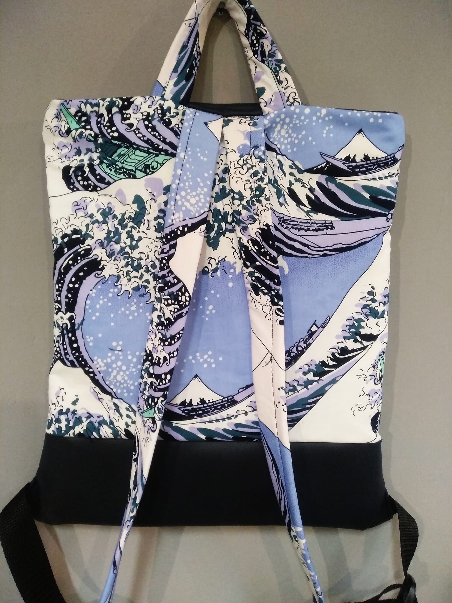 zaino con Onda di Hokusai