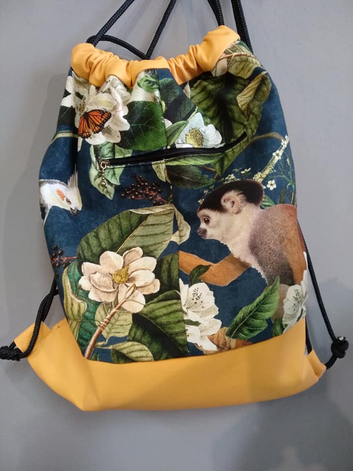 zaino con animali retro